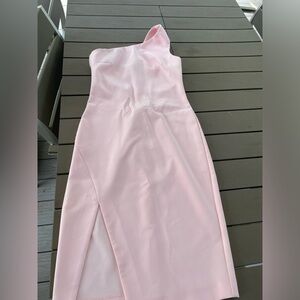 Likely Helena pink one shoulder dress sz 6
